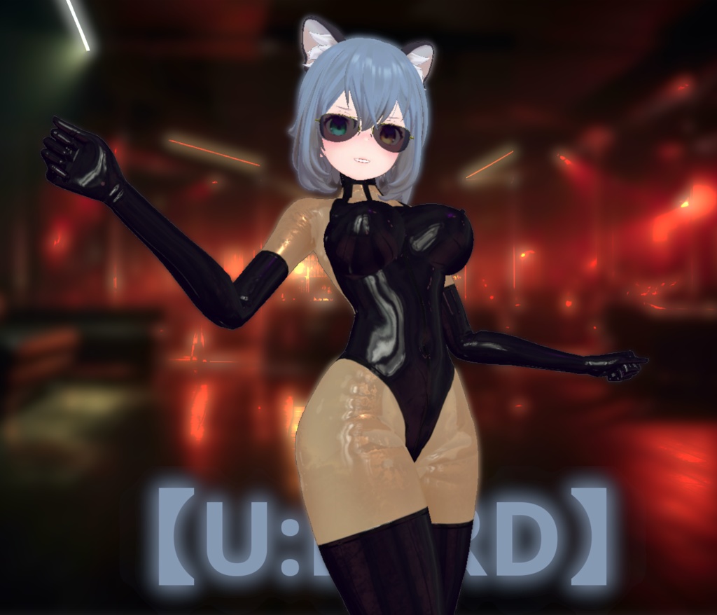 【VRC】QuQu Uのラバーレオタード【テクスチャ/マテリアル】