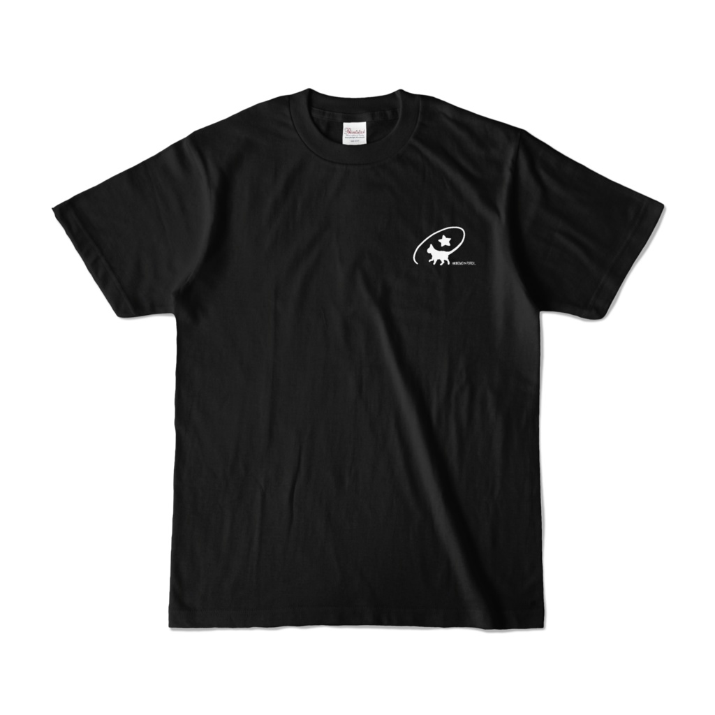 ぽっちのワンポイントロゴTシャツ（黒）