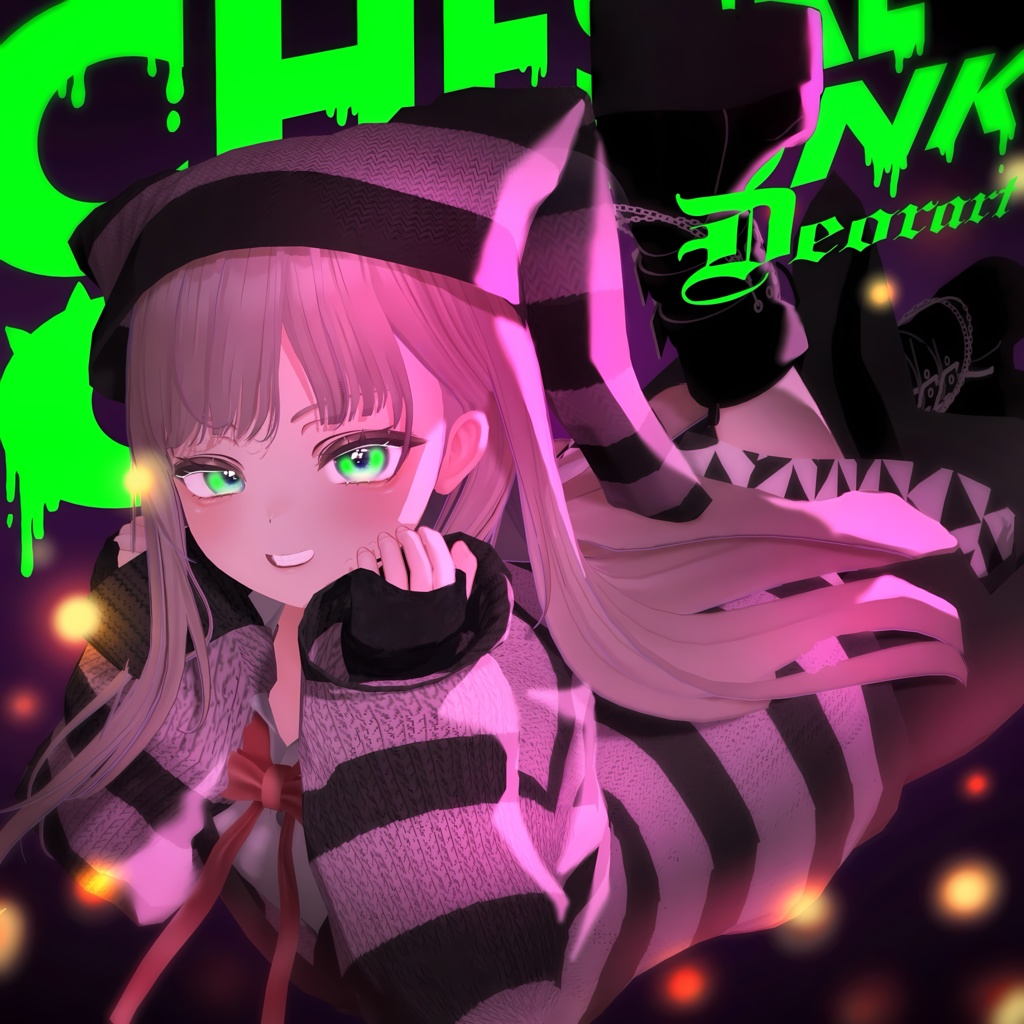 【#Deorart モデル No.3】Cheshire Cat Punk #9アバター対応 #BLUESTELLA