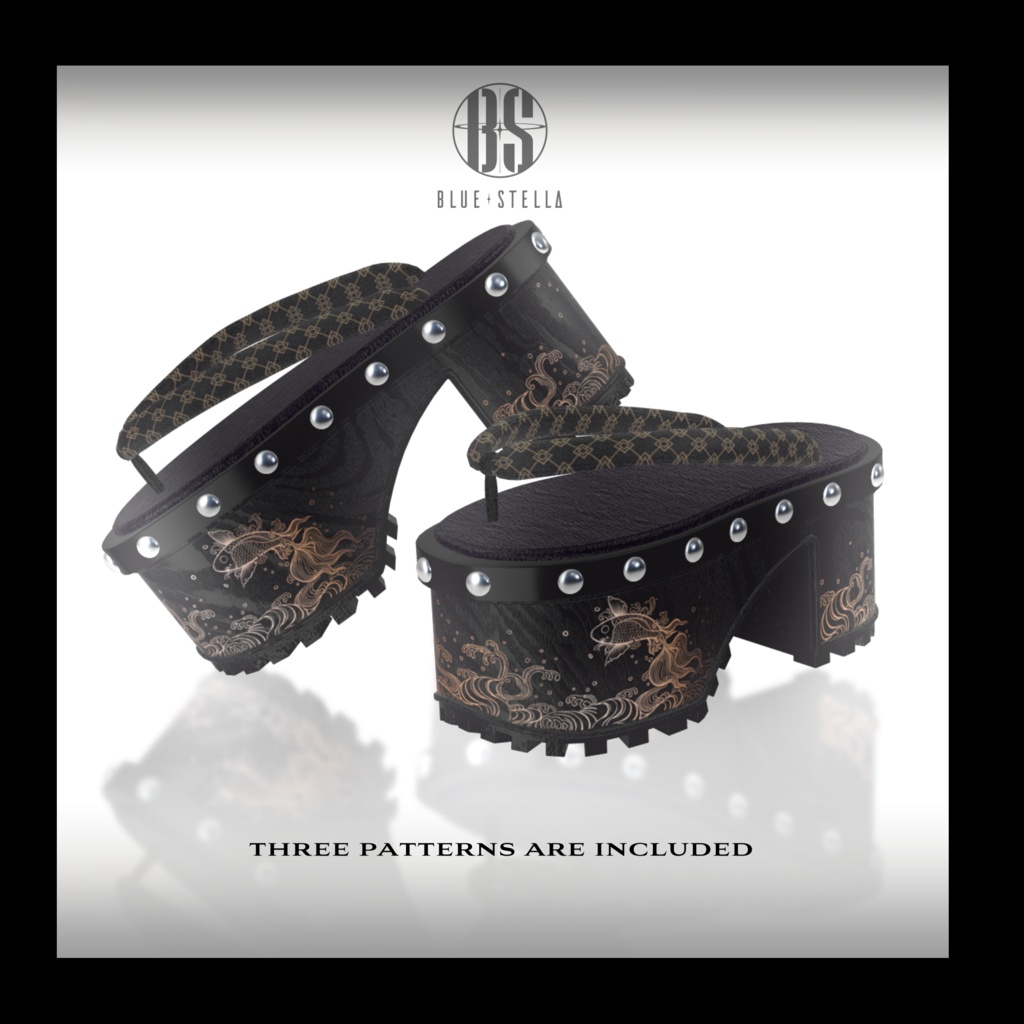 【#Deorart モデル No.4】モダン浴衣:燦然風雅 -sanzenfuga- 6アバター対応 #BLUESTELLA