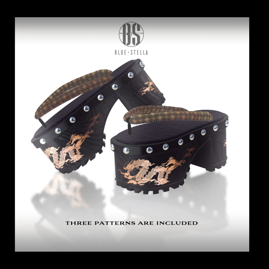 【#Deorart モデル No.4】モダン浴衣:燦然風雅 -sanzenfuga- 6アバター対応 #BLUESTELLA