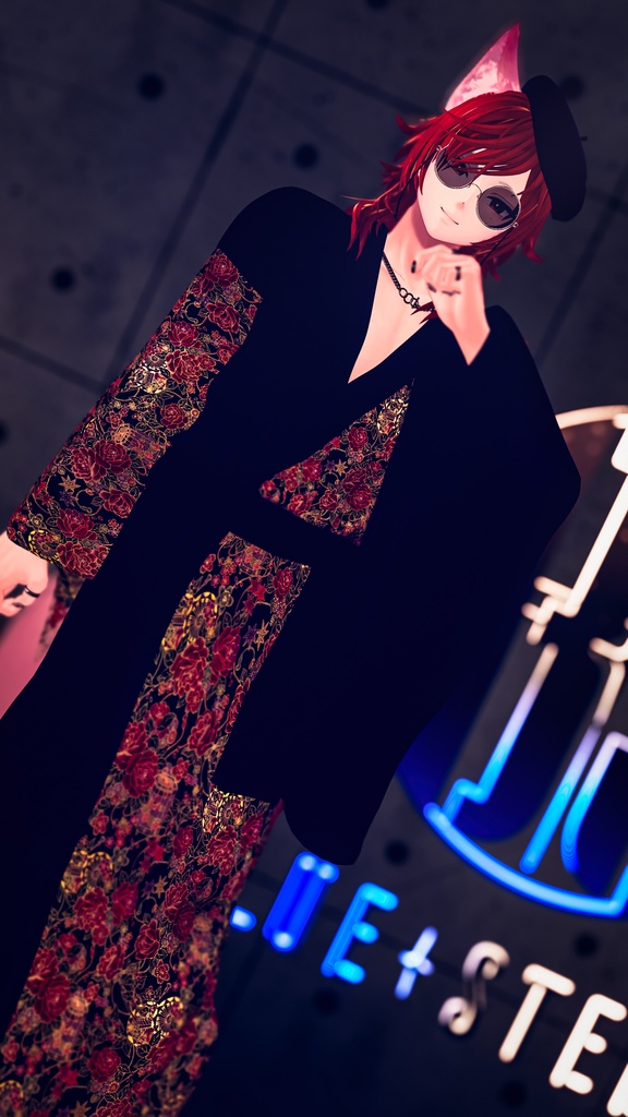 【#Deorart モデル No.4】モダン浴衣:燦然風雅 -sanzenfuga- 6アバター対応 #BLUESTELLA