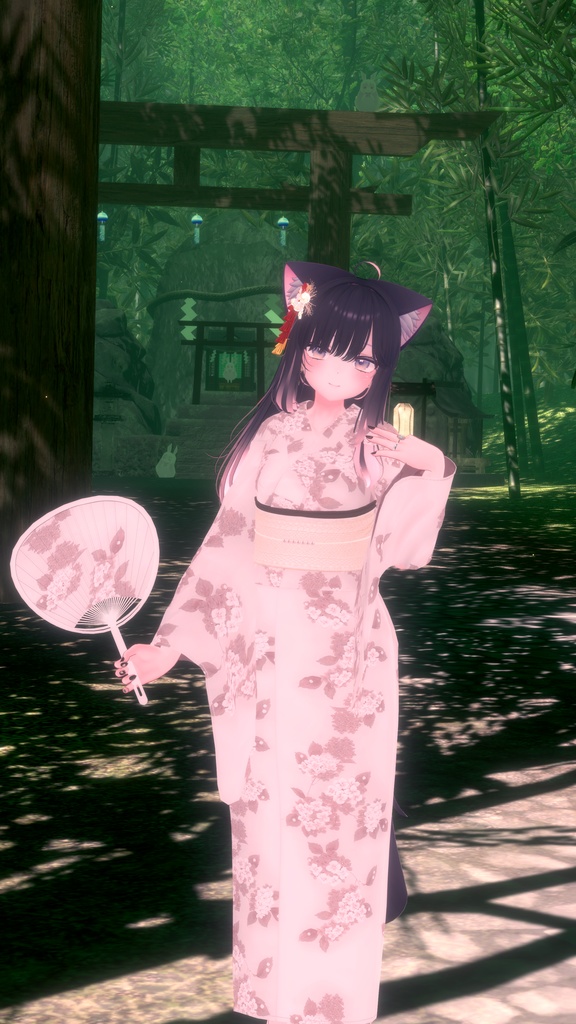 ふりふの浴衣 27アバター対応 #BLUESTELLA