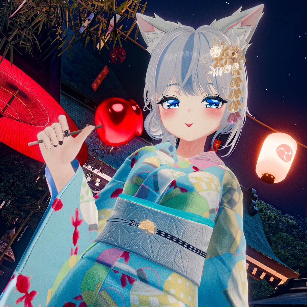 ふりふの浴衣 27アバター対応 #BLUESTELLA