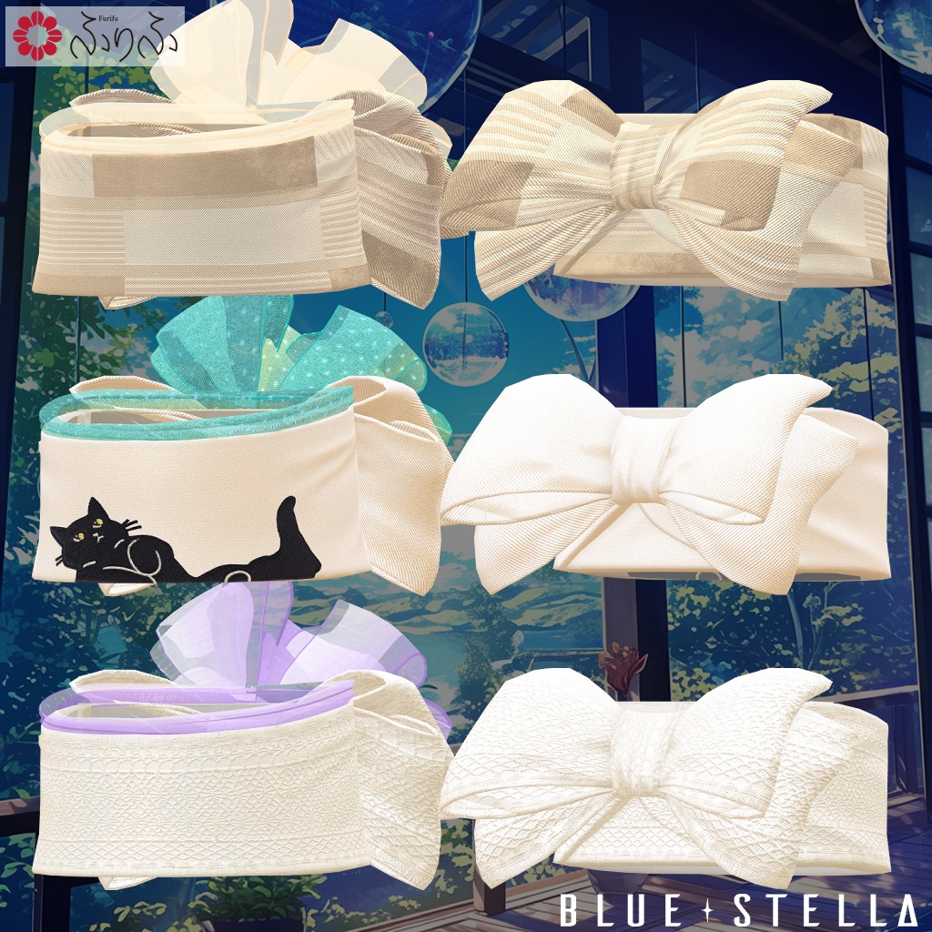 ふりふの浴衣 27アバター対応 #BLUESTELLA