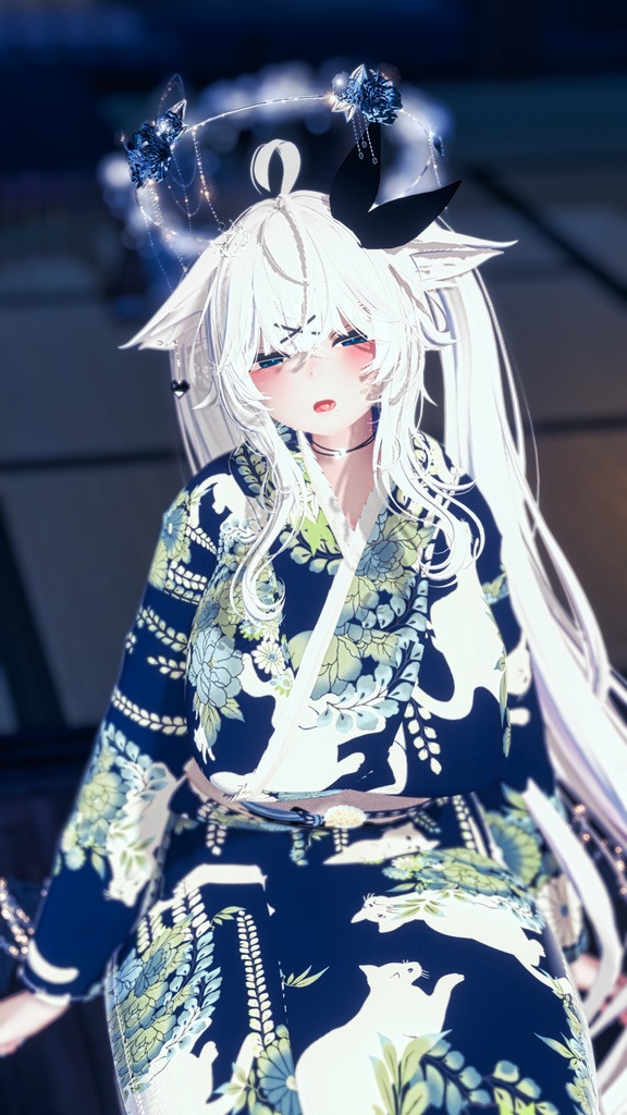 ふりふの浴衣 27アバター対応 #BLUESTELLA