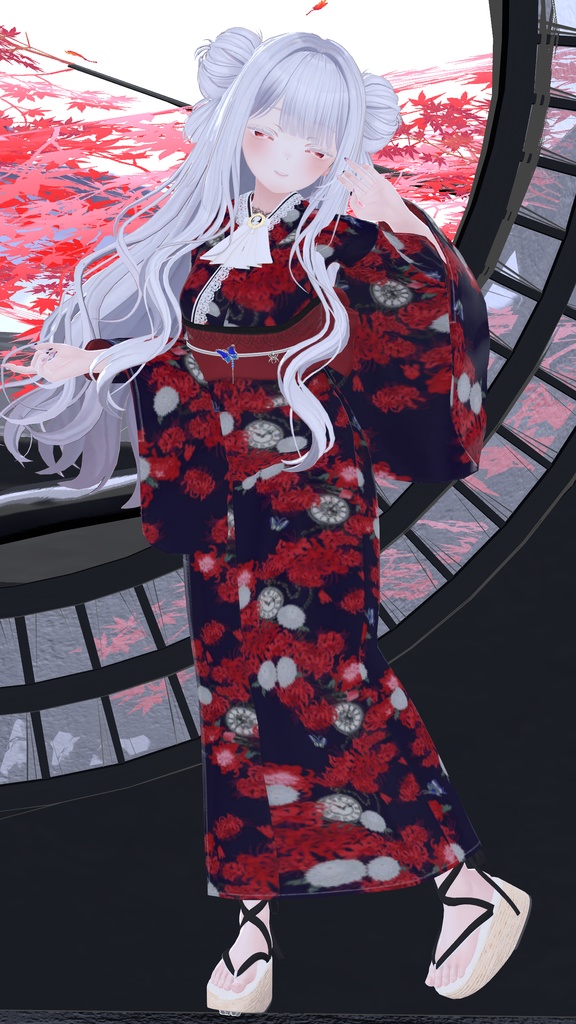 ふりふの浴衣 27アバター対応 #BLUESTELLA
