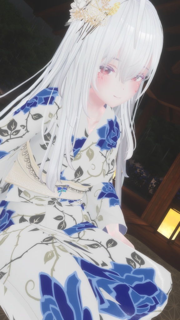 ふりふの浴衣 27アバター対応 #BLUESTELLA