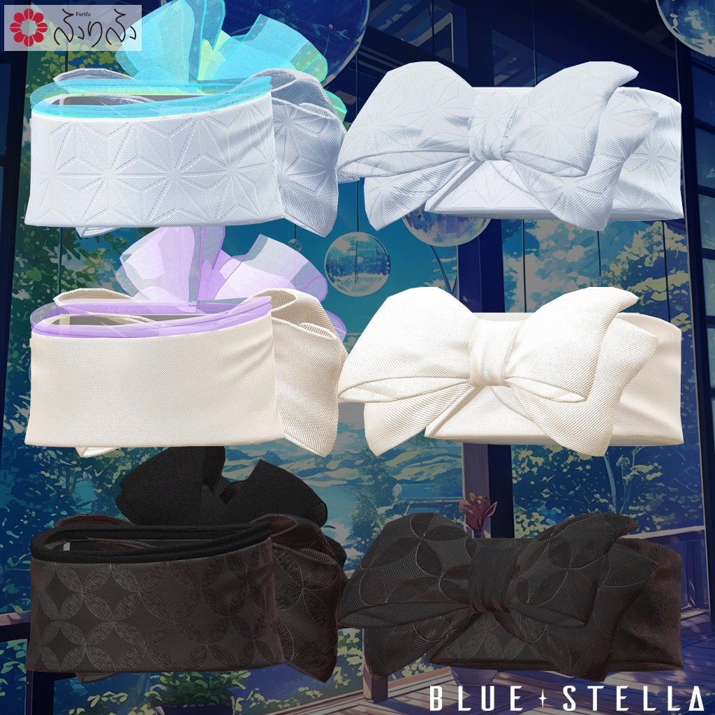 ふりふの浴衣 27アバター対応 #BLUESTELLA