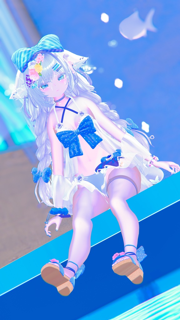 🫧『PoolParty』🫧 オリジナルヘア付き 17アバター対応 #BLUESTELLA