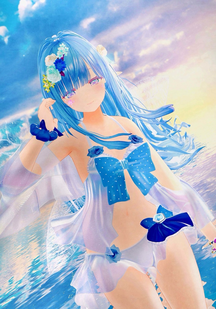 🫧『PoolParty』🫧 オリジナルヘア付き 17アバター対応 #BLUESTELLA