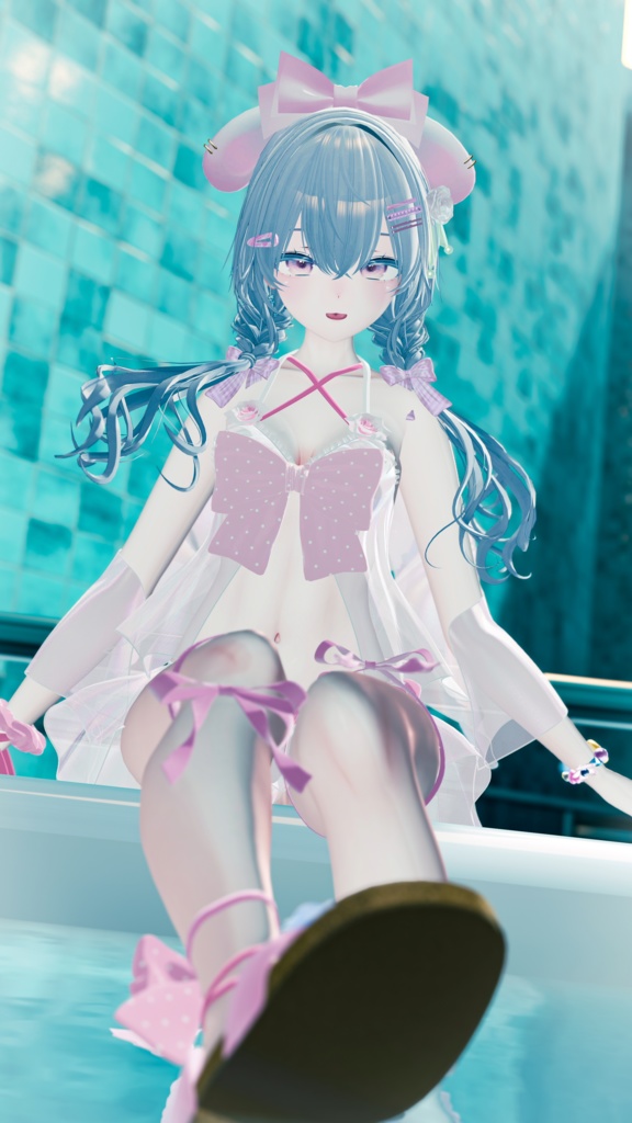 🫧『PoolParty』🫧 オリジナルヘア付き 17アバター対応 #BLUESTELLA