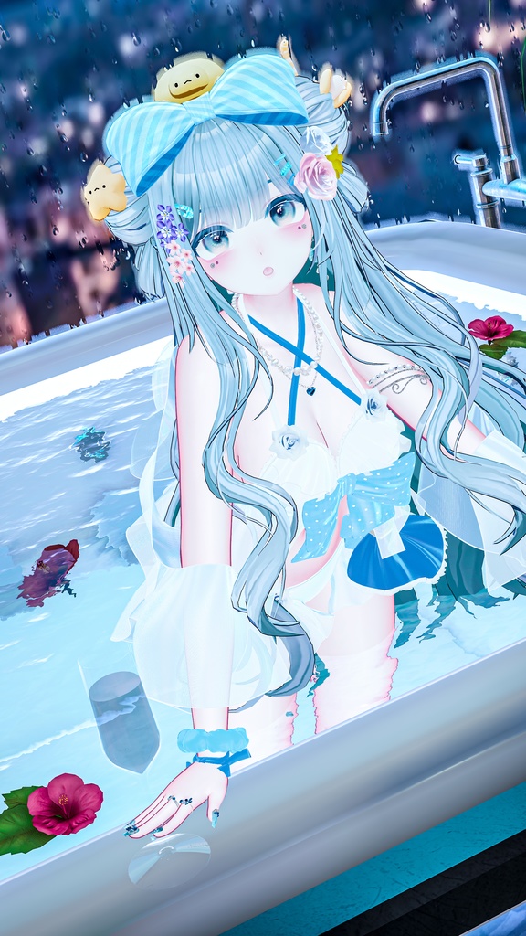 🫧『PoolParty』🫧 オリジナルヘア付き 17アバター対応 #BLUESTELLA