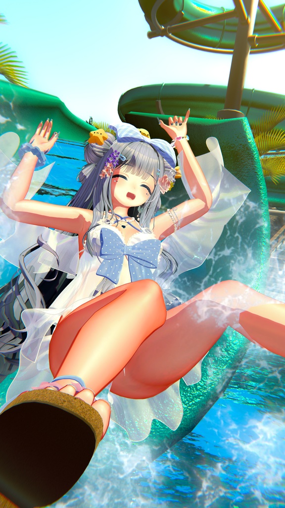 🫧『PoolParty』🫧 オリジナルヘア付き 17アバター対応 #BLUESTELLA