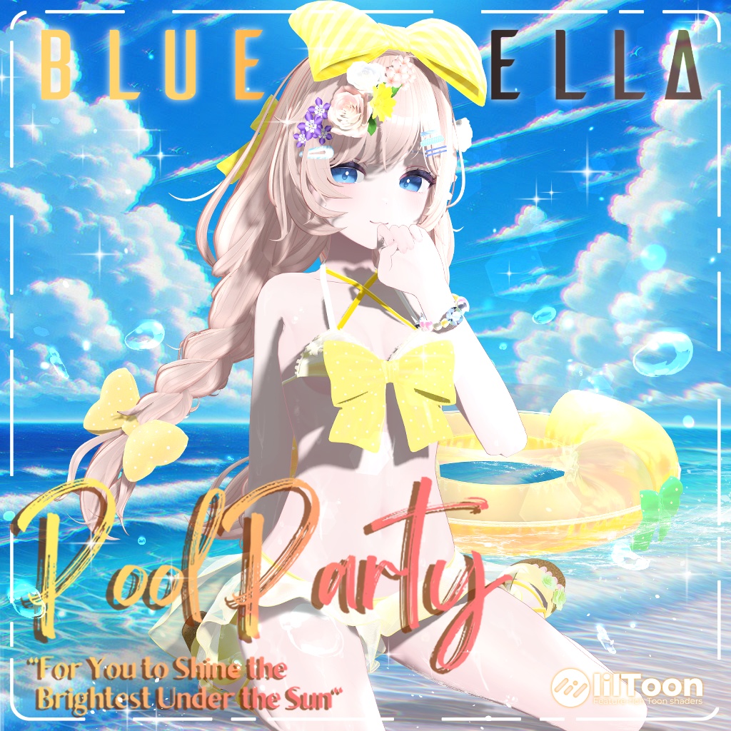 🫧『PoolParty』🫧 オリジナルヘア付き #15アバター対応 #BLUESTELLA