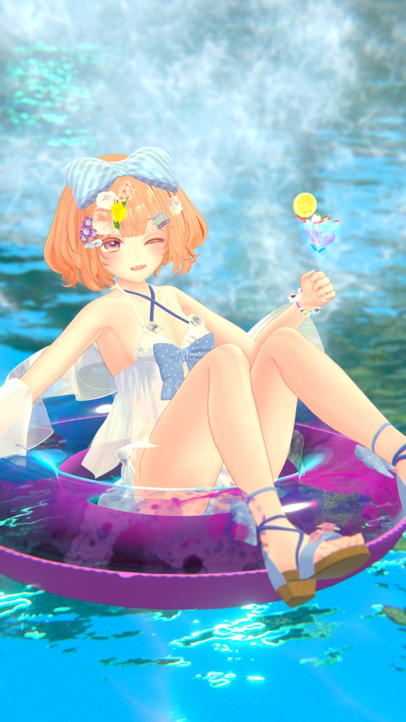 🫧『PoolParty』🫧 オリジナルヘア付き 17アバター対応 #BLUESTELLA