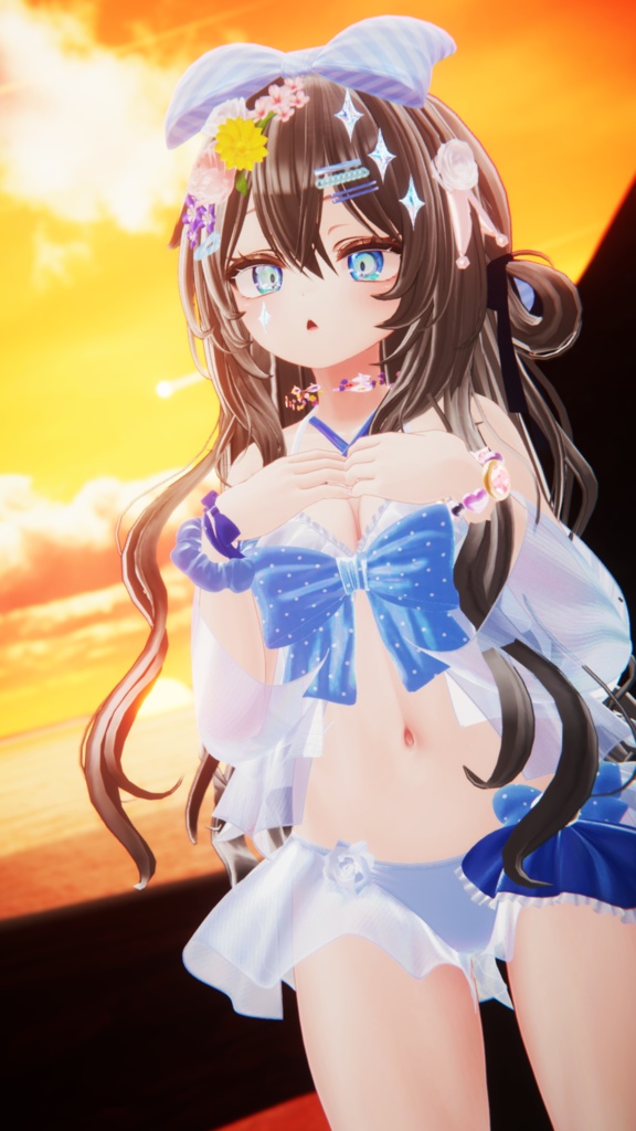 🫧『PoolParty』🫧 オリジナルヘア付き 17アバター対応 #BLUESTELLA