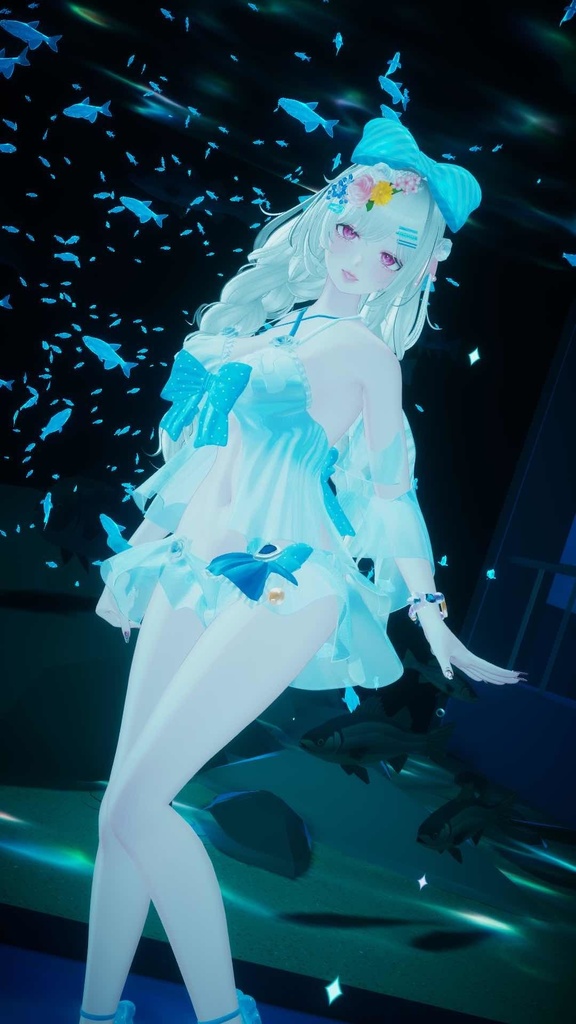 🫧『PoolParty』🫧 オリジナルヘア付き 17アバター対応 #BLUESTELLA