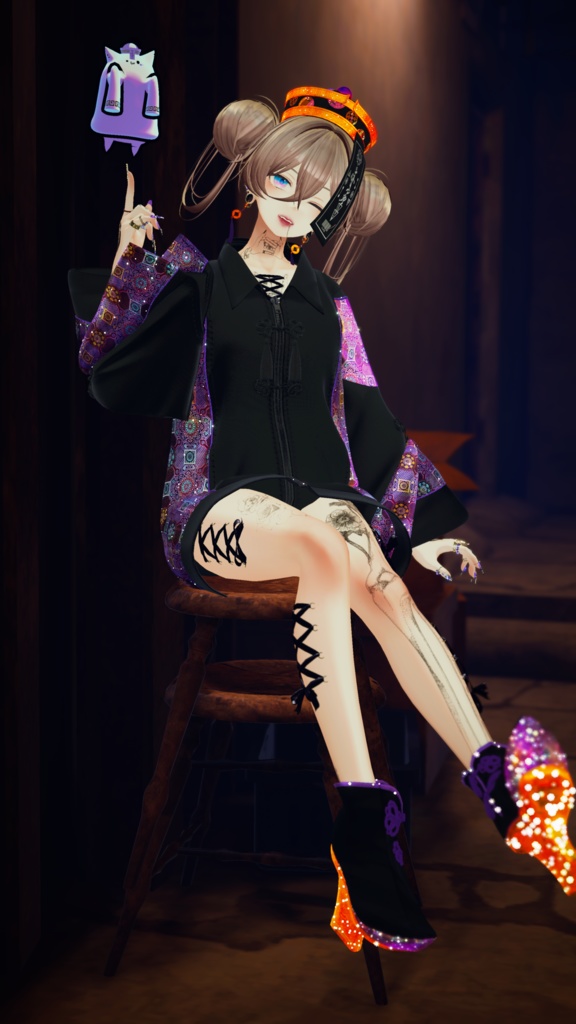 【 #Deorart モデル No.6】GOTHCHINA 16アバター対応 #BLUESTELLA