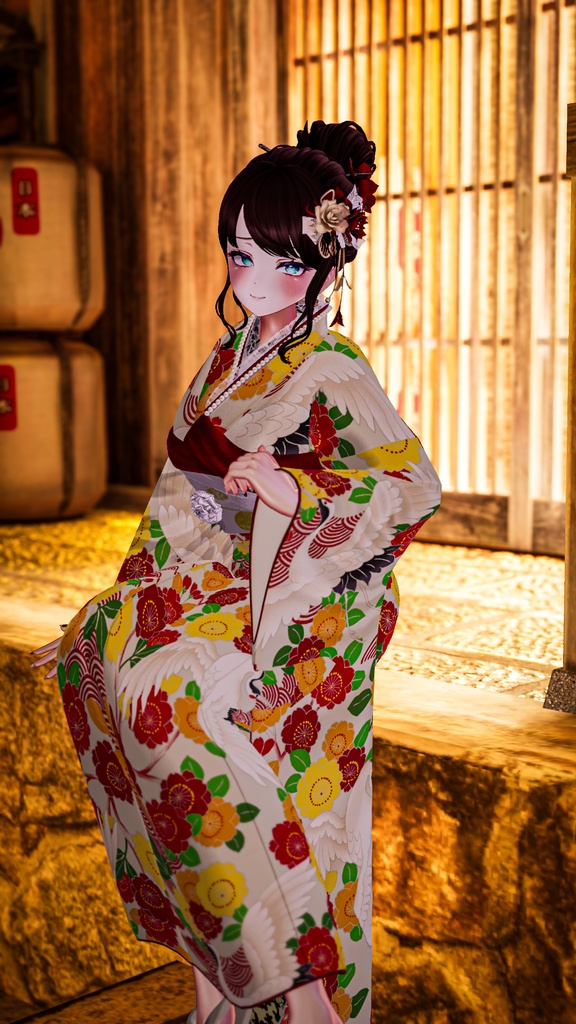 🎍 #ふりふの正月着物 🎍 16アバター対応 #BLUESTELLA