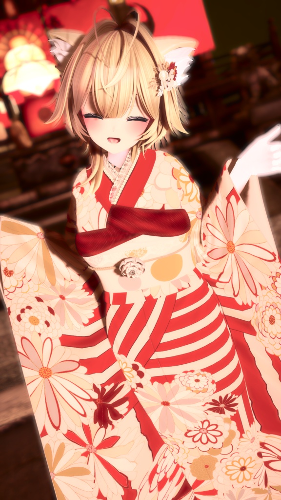 🎍 #ふりふの正月着物 🎍 16アバター対応 #BLUESTELLA