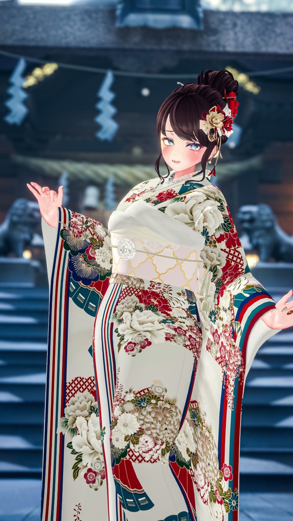 🎍 #ふりふの正月着物 🎍 16アバター対応 #BLUESTELLA