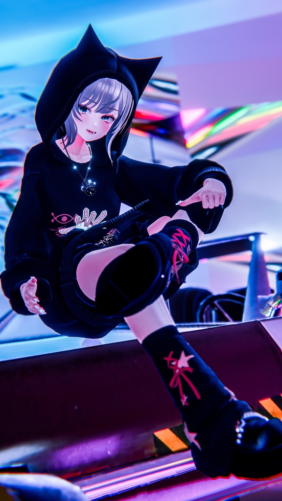 【 #Deorart モデル No.7】NoirCat  15アバター対応  #BLUESTELLA