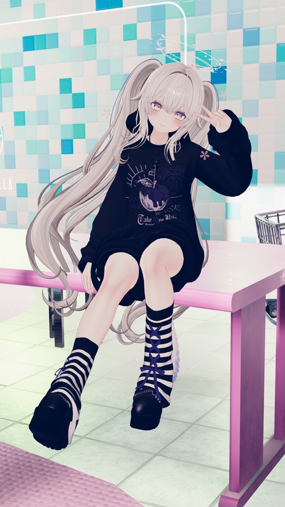 【 #Deorart モデル No.7】NoirCat  15アバター対応  #BLUESTELLA