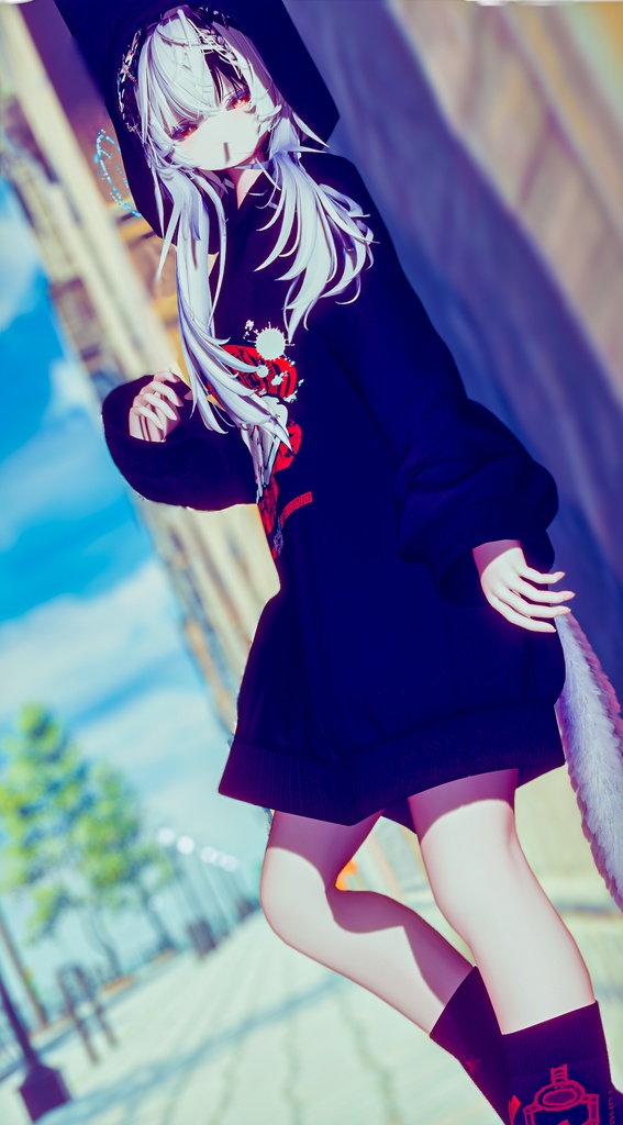 【 #Deorart モデル No.7】NoirCat  15アバター対応  #BLUESTELLA