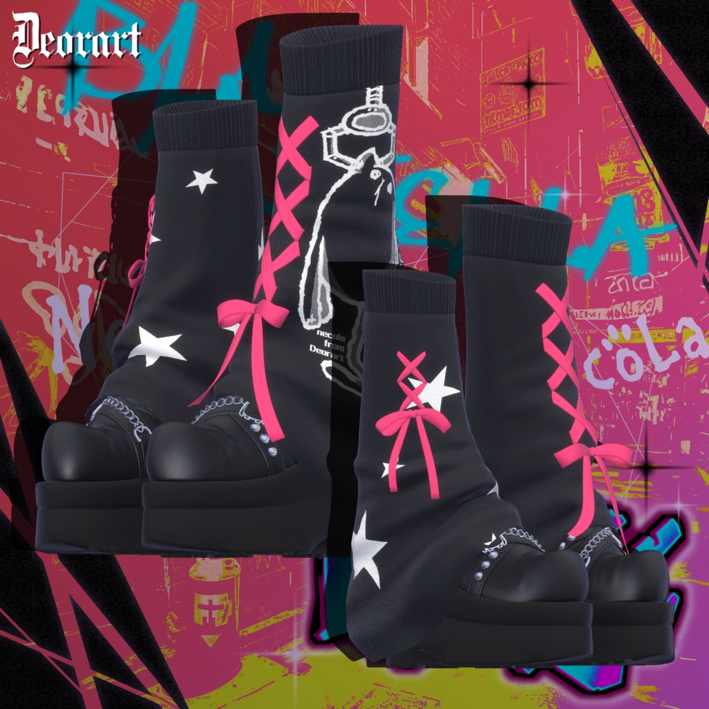 【 #Deorart モデル No.7】NoirCat  15アバター対応  #BLUESTELLA