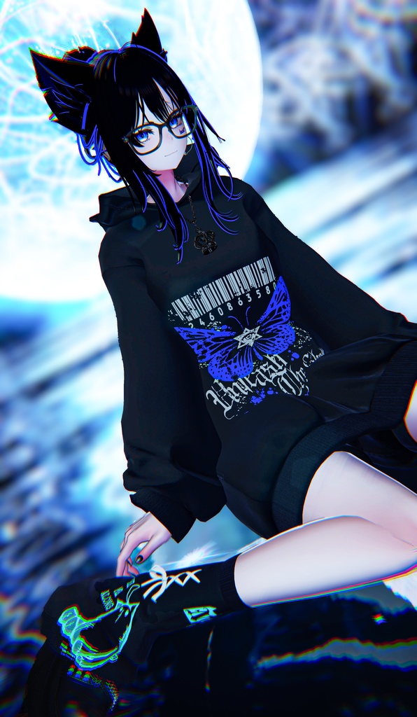 【 #Deorart モデル No.7】NoirCat  15アバター対応  #BLUESTELLA