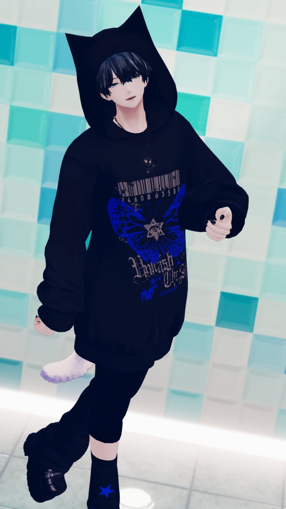 【 #Deorart モデル No.7】NoirCat  15アバター対応  #BLUESTELLA