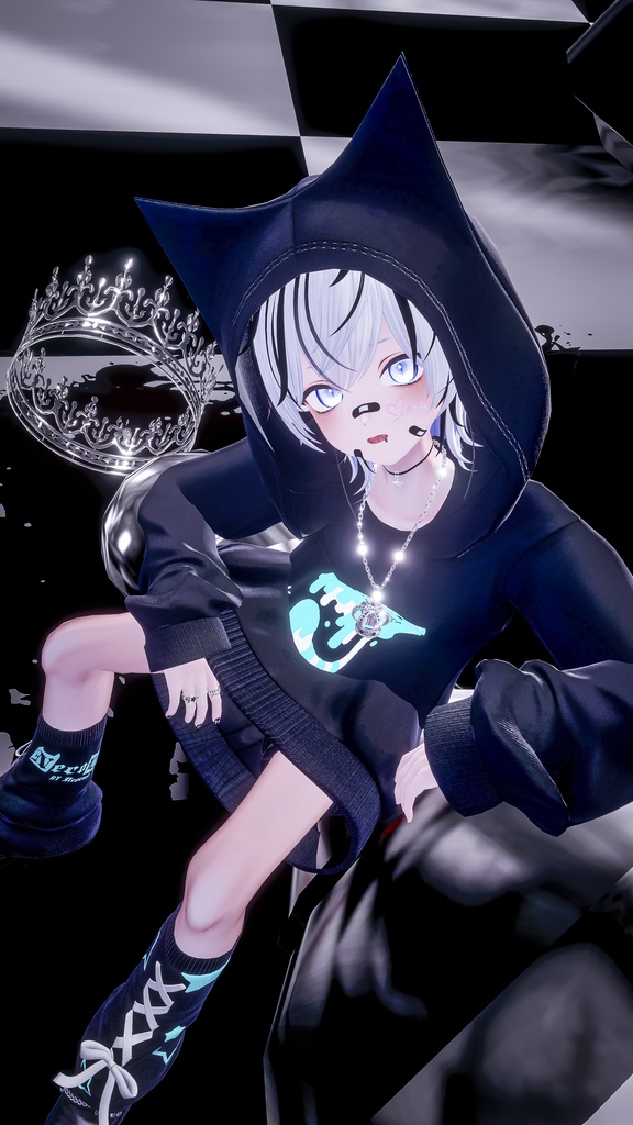 【 #Deorart モデル No.7】NoirCat  15アバター対応  #BLUESTELLA