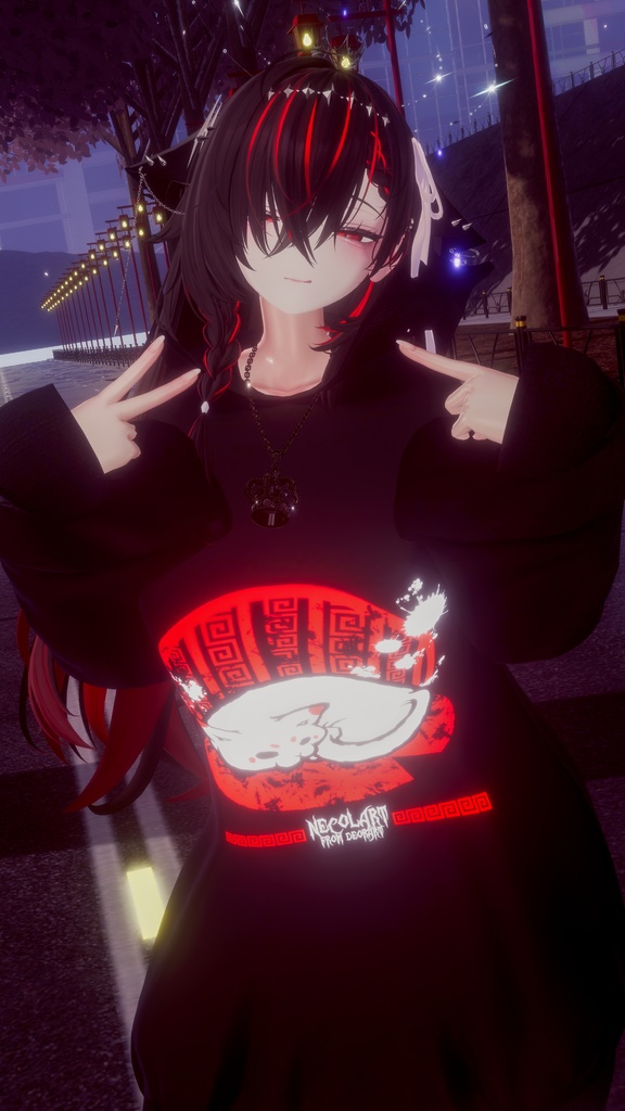 【 #Deorart モデル No.7】NoirCat  15アバター対応  #BLUESTELLA