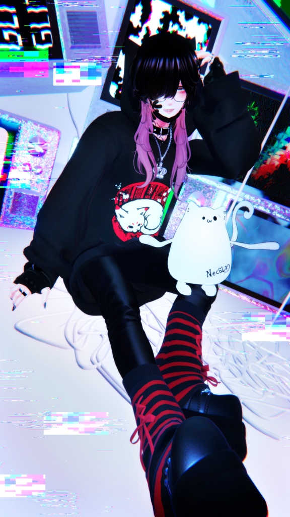 【 #Deorart モデル No.7】NoirCat  15アバター対応  #BLUESTELLA