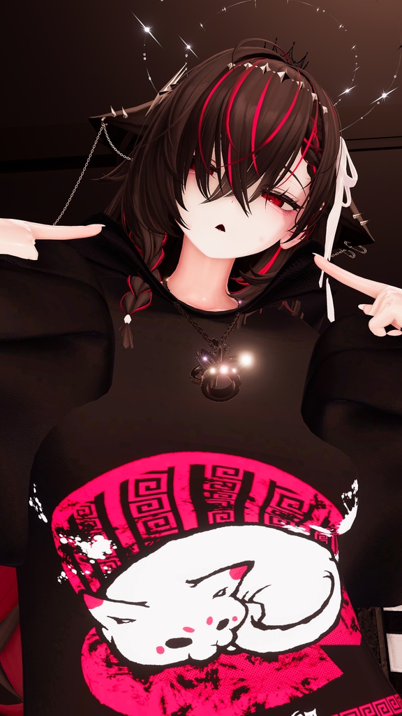 【 #Deorart モデル No.7】NoirCat  15アバター対応  #BLUESTELLA