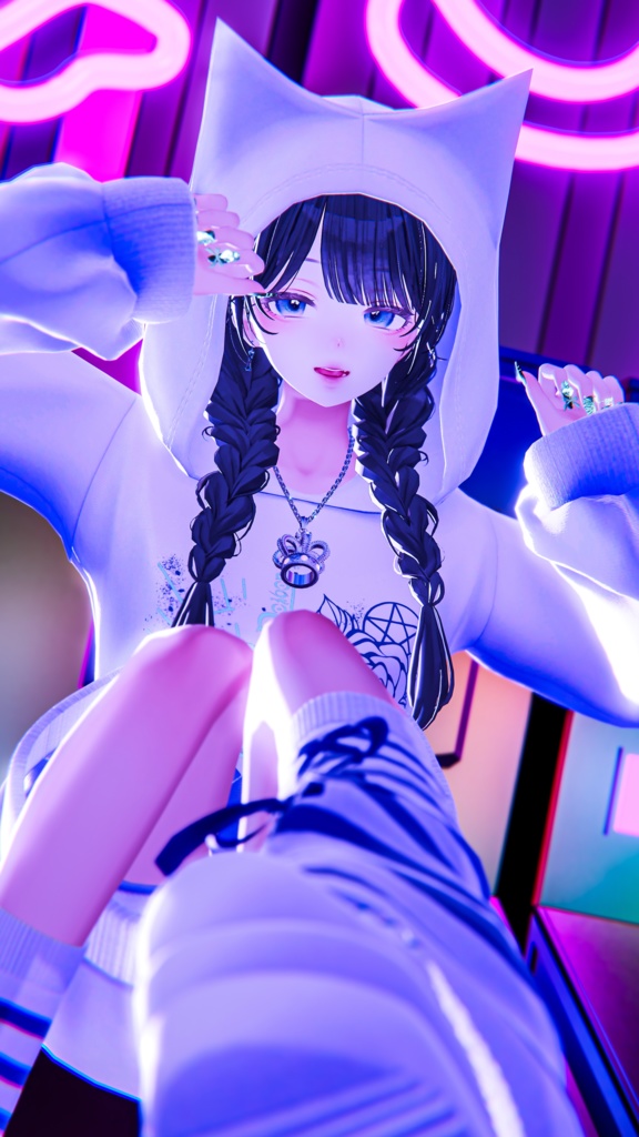 【 #Deorart モデル No.7】NoirCat  15アバター対応  #BLUESTELLA