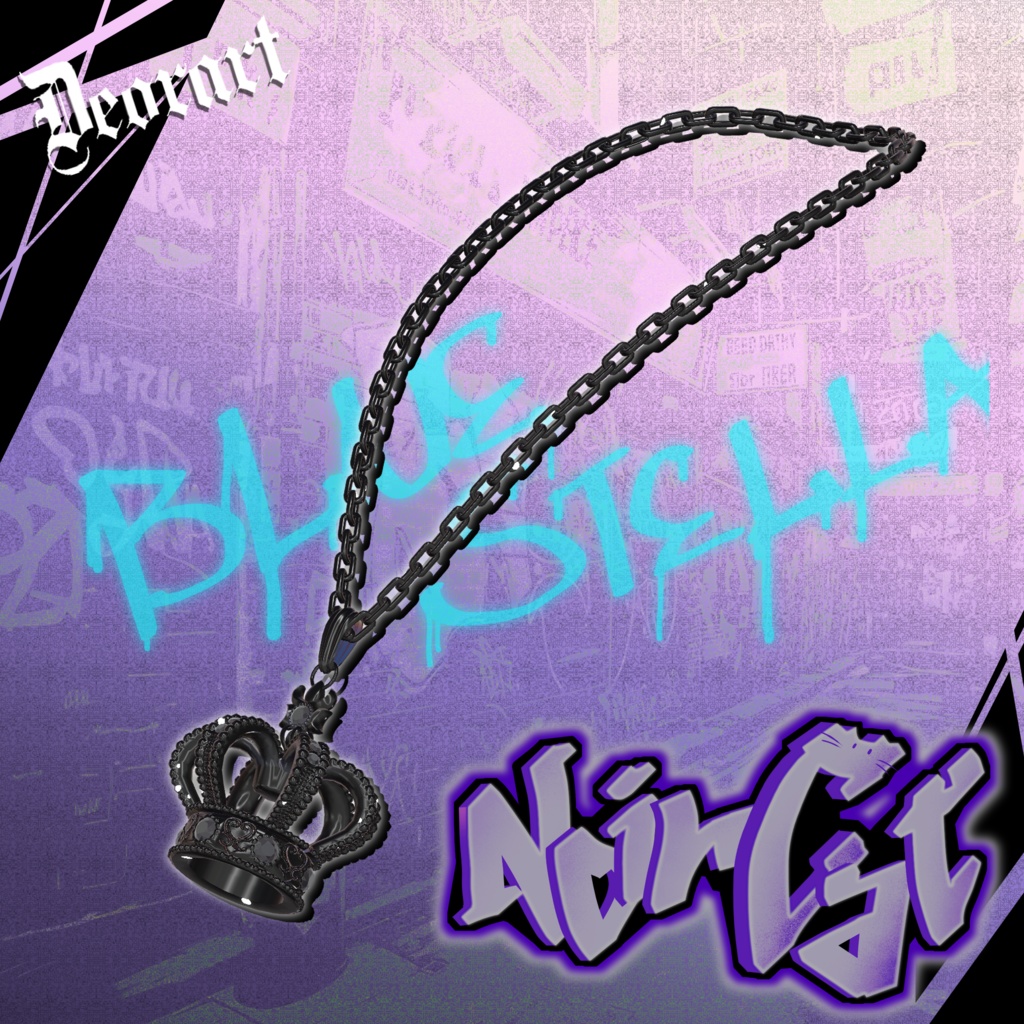 【 #Deorart モデル No.7】NoirCat  15アバター対応  #BLUESTELLA