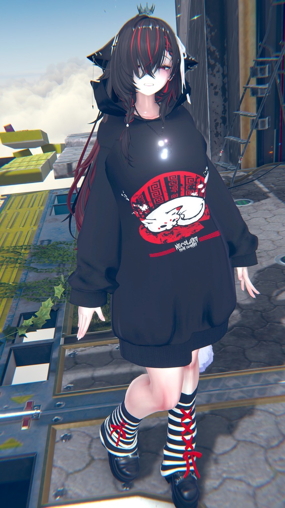 【 #Deorart モデル No.7】NoirCat  15アバター対応  #BLUESTELLA