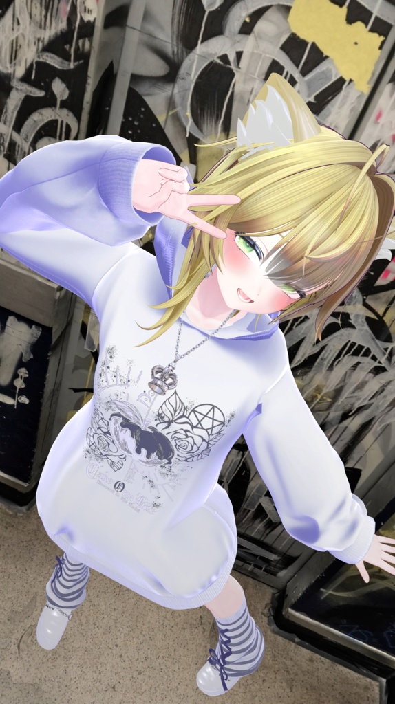 【 #Deorart モデル No.7】NoirCat  15アバター対応  #BLUESTELLA