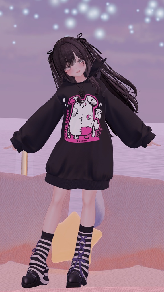 【 #Deorart モデル No.7】NoirCat  15アバター対応  #BLUESTELLA