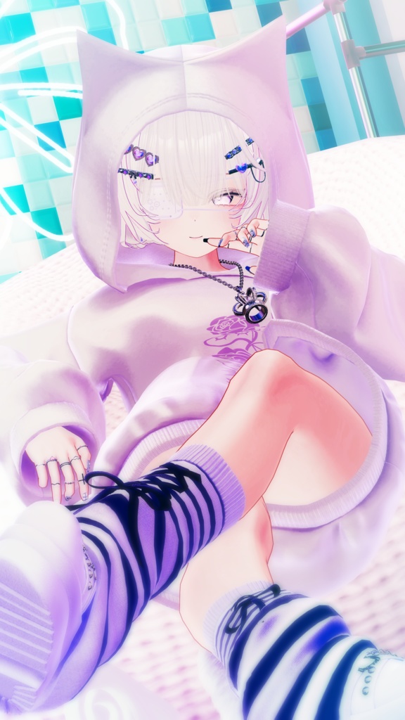 【 #Deorart モデル No.7】NoirCat  15アバター対応  #BLUESTELLA