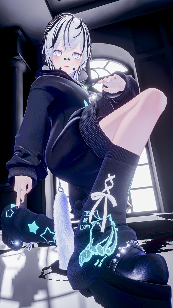 【 #Deorart モデル No.7】NoirCat  15アバター対応  #BLUESTELLA