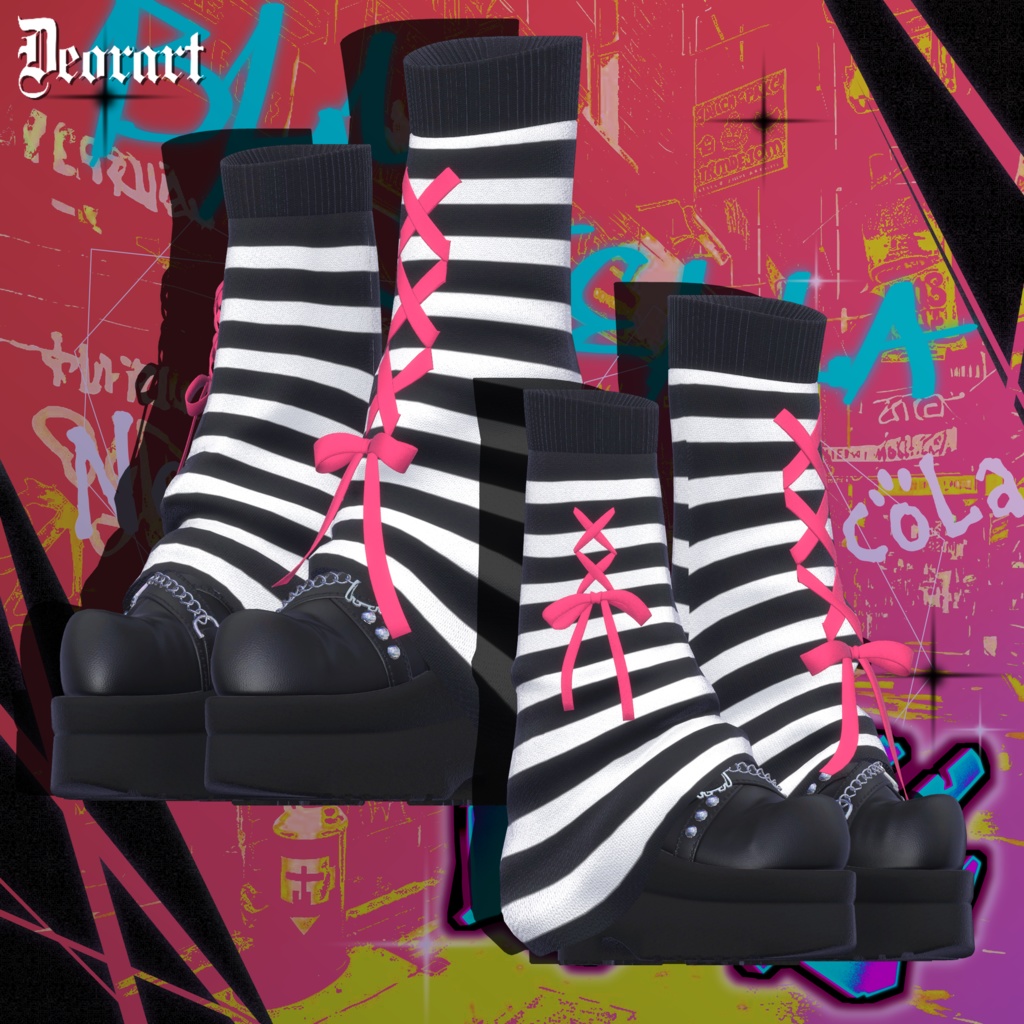 【 #Deorart モデル No.7】NoirCat  15アバター対応  #BLUESTELLA