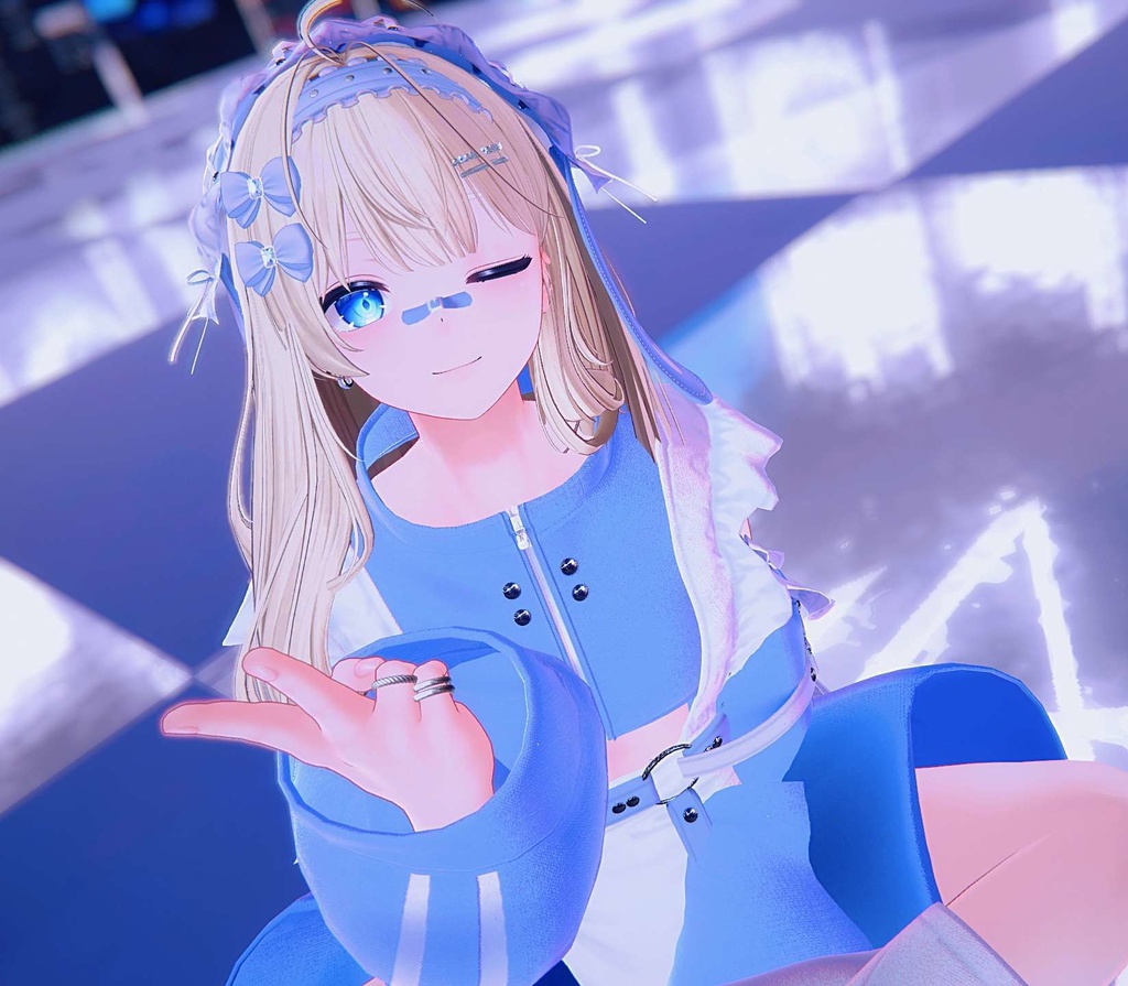 【オリジナル3Dモデル】彼方-Kanata-&此方-Konata- #BLUESTELLA