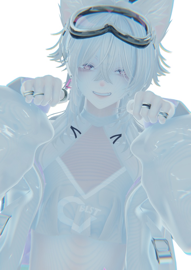 【オリジナル3Dモデル】彼方-Kanata-&此方-Konata- #BLUESTELLA