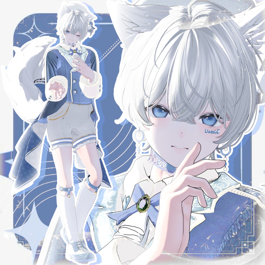 【オリジナル3Dモデル】彼方-Kanata-&此方-Konata- #BLUESTELLA