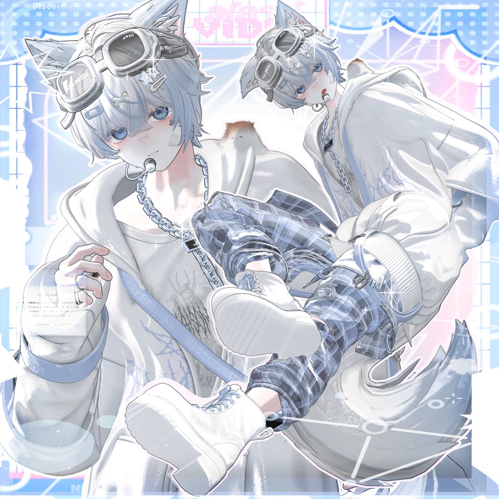 【オリジナル3Dモデル】彼方-Kanata-&此方-Konata- #BLUESTELLA