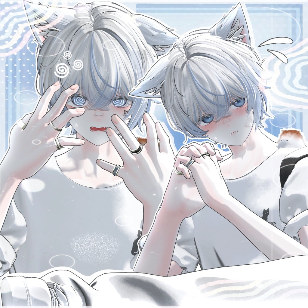 【オリジナル3Dモデル】彼方-Kanata-&此方-Konata- #BLUESTELLA