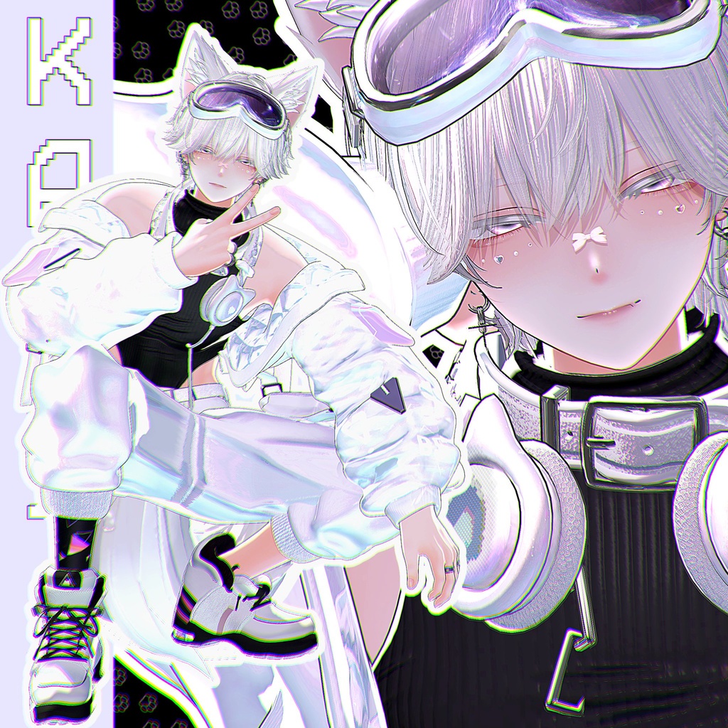【オリジナル3Dモデル】彼方-Kanata-&此方-Konata- #BLUESTELLA